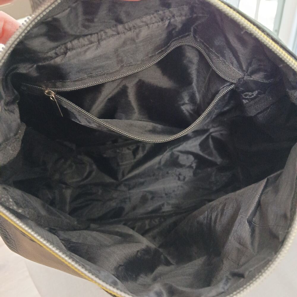 Mini Double Zippers Oxford Backpack EUC repaired T&J Designs spacious - Picture 5 of 10